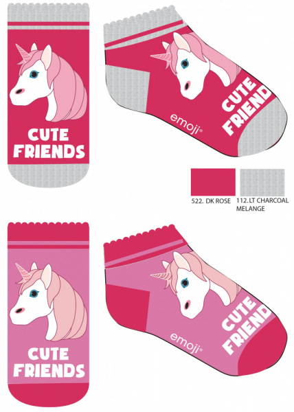 Einhorn Sneaker Socken 2er Set